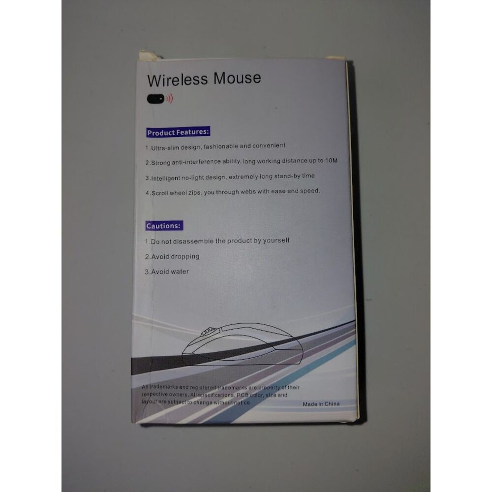 Ergonomic Wireless Optical Mouse | Minimalist Desk Setup & Computer Accessory - Picture 2 of 7